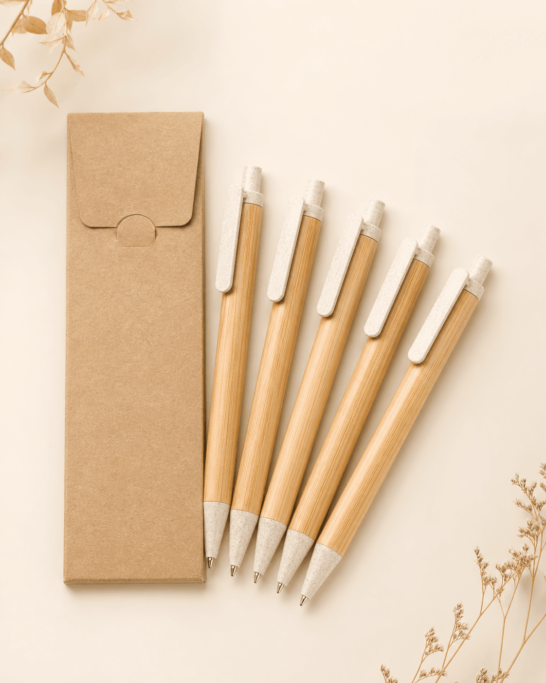 Bamboo Eco-Friendly Pen Set (Pack of 5)